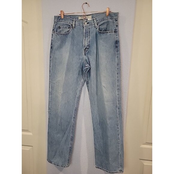 Vintage Y2K Gap Relaxed Fit Baggy Jeans Mens 35x34 Blue Denim Medium Wash - Picture 2 of 7